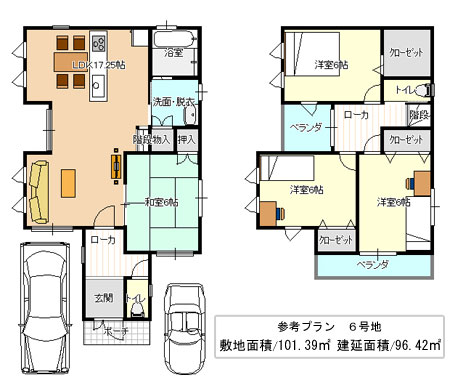 藤井寺３丁目土地プラン図