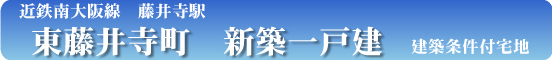 東藤井寺町新築一戸建分譲